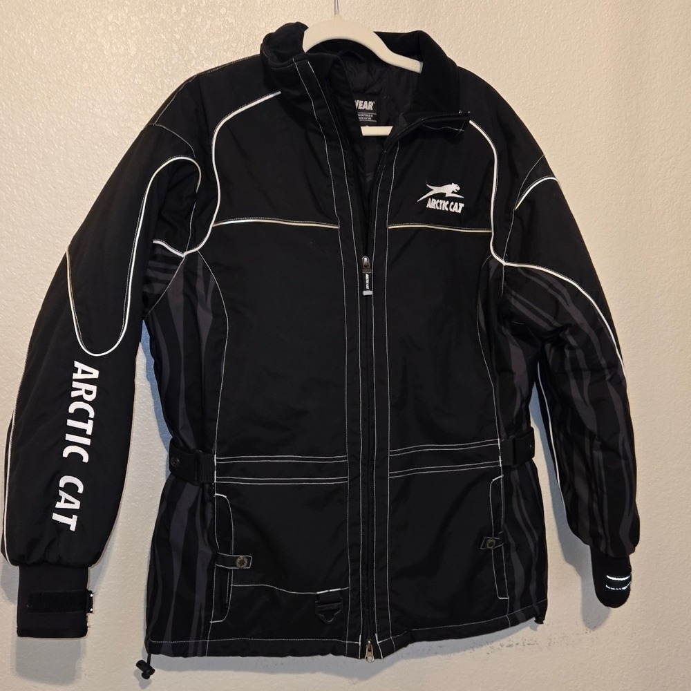 Arctic Cat Arcticwear Snowmobile Jacket Black Thinsulate Mens Large